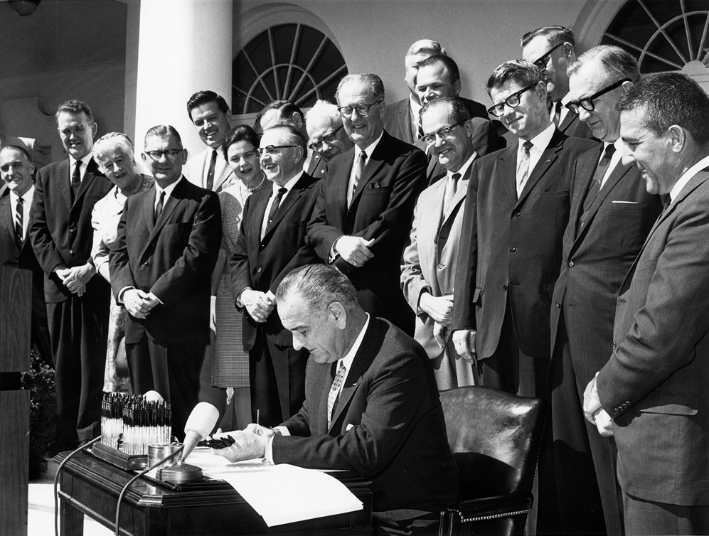 On September 3, 1964, President Johnson signed the Wilderness Act into law.